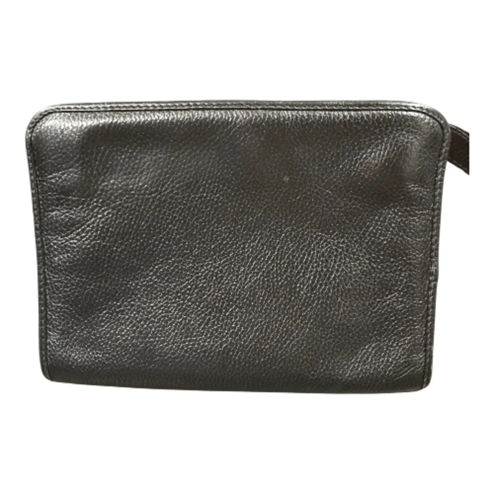 Nina Ricci Vintage Black Leather Clutch